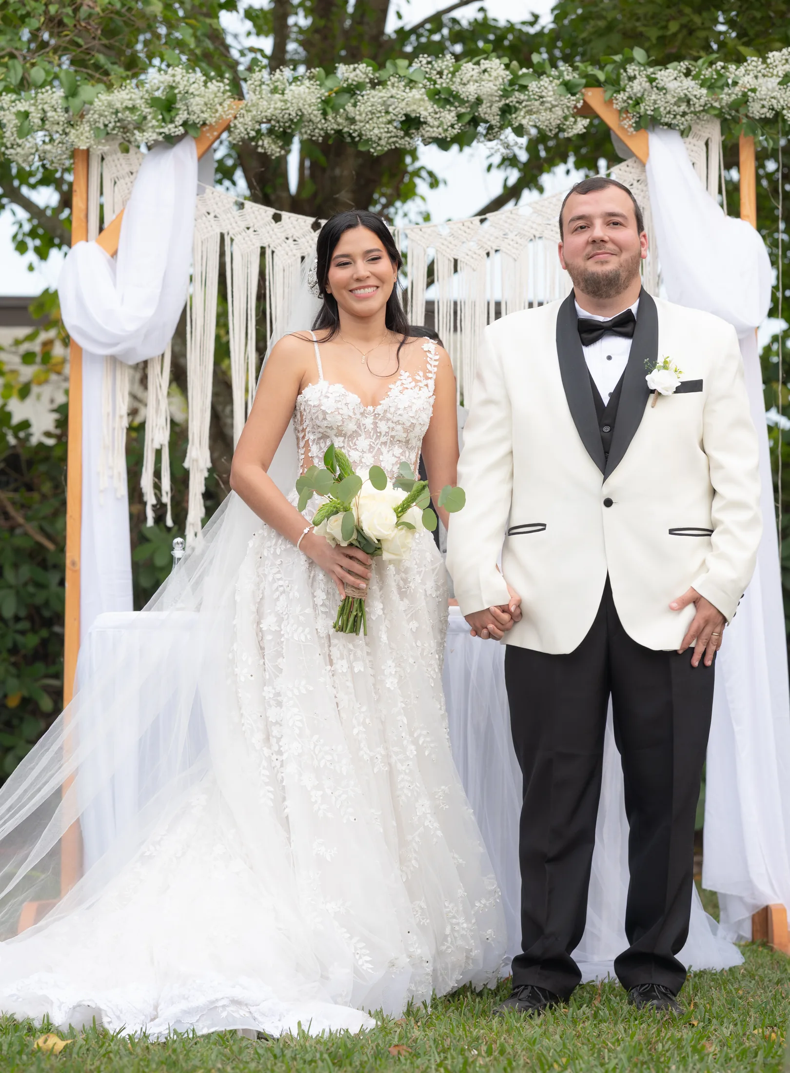Retrato de pareja de boda